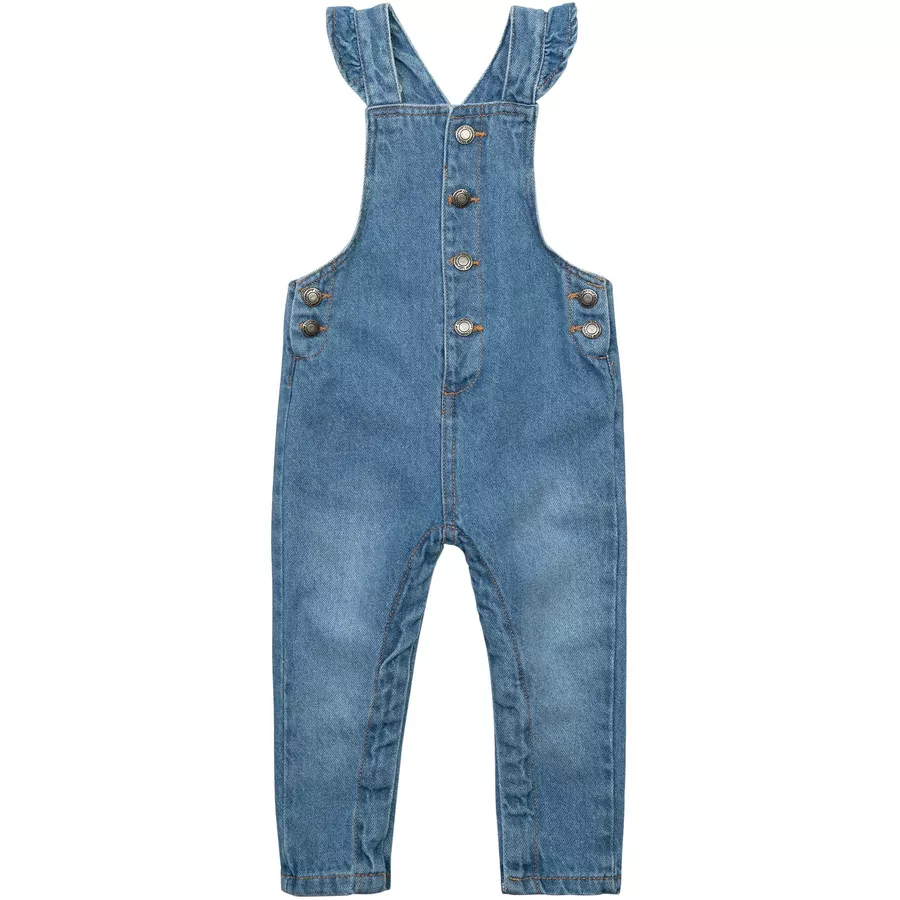 MINOTI Latzhose Denim-Hellblau