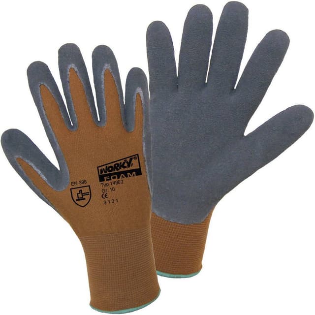 L+D worky Nylon Latex FOAM 14902-8 Nylon Arbejdshandske