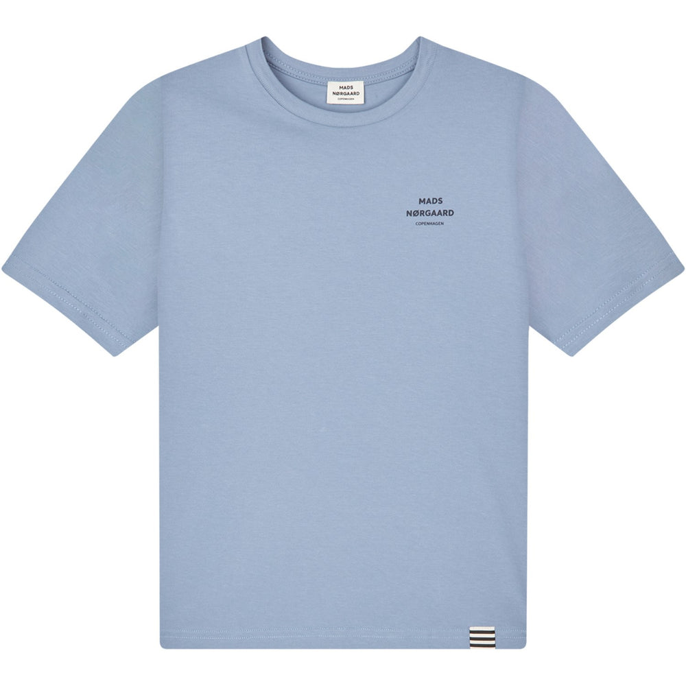 Køb Mads Nørgaard Faded Denim Printed Logo Thorlino T-shirt
