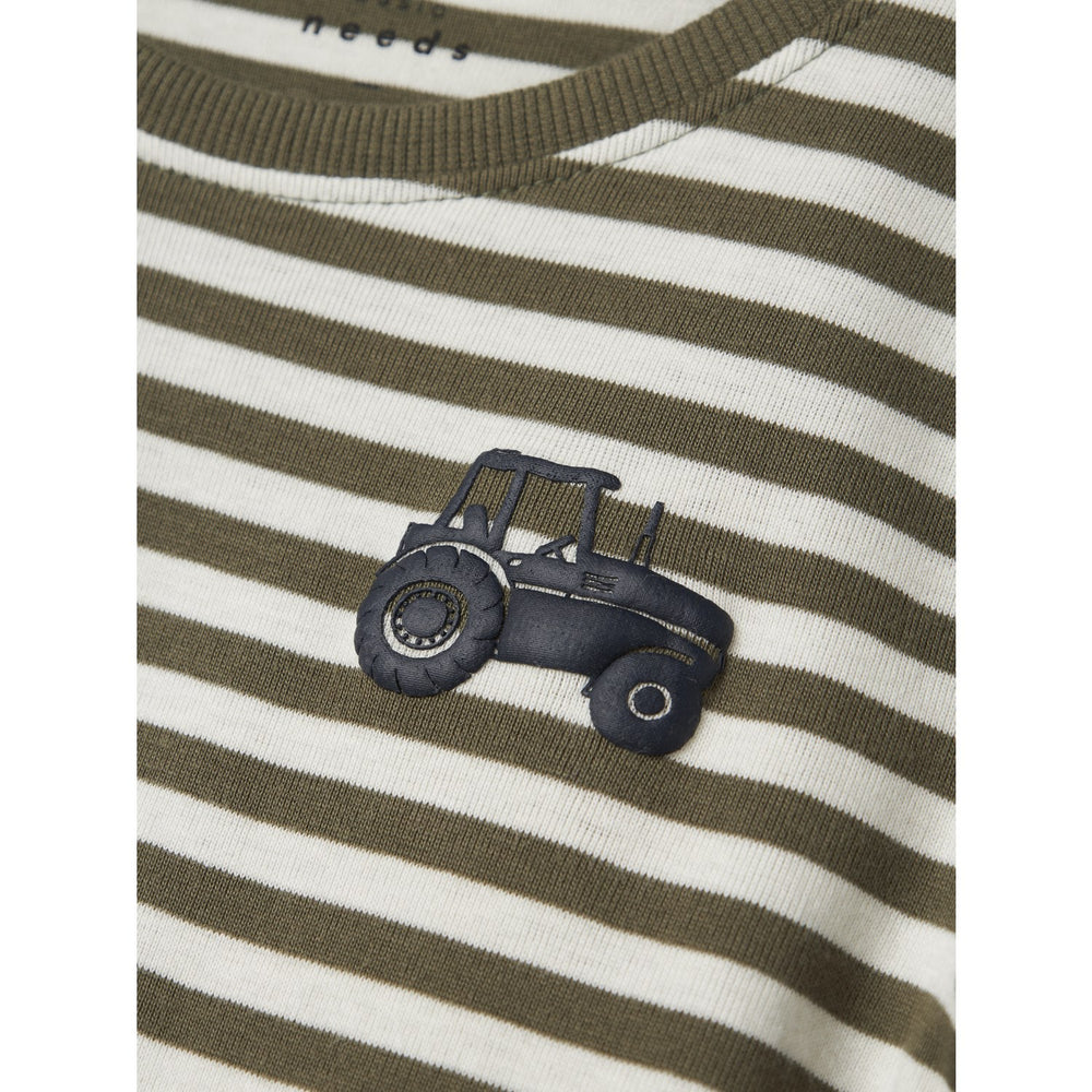 Køb Name It Dusty Olive Tractor Villy Slim Bluse