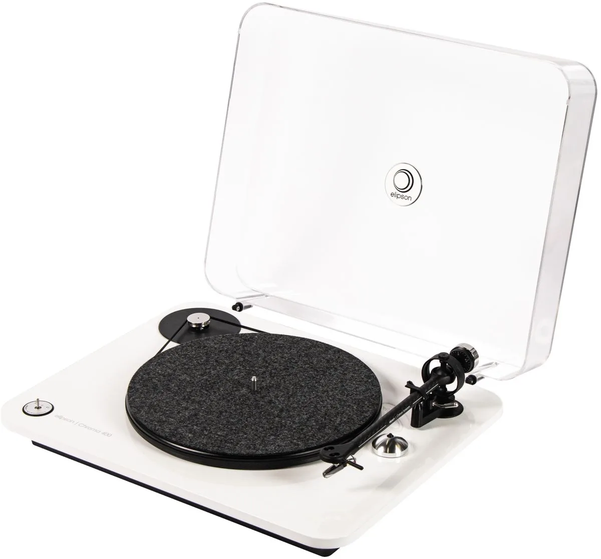 Elipson Chroma 400 Blanc laqué Platines vinyle hi-fi