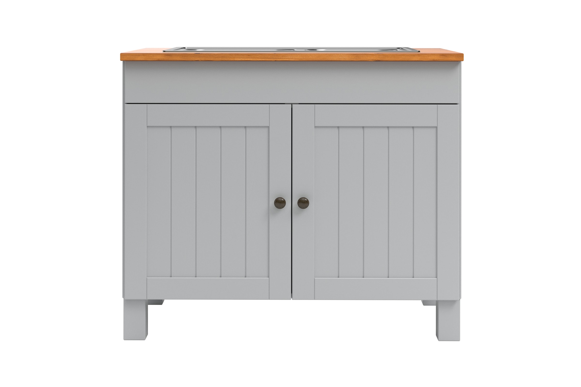 Home affaire Spülenschrank »Alby2« Mit Metallgriffen, Breite 100 cm