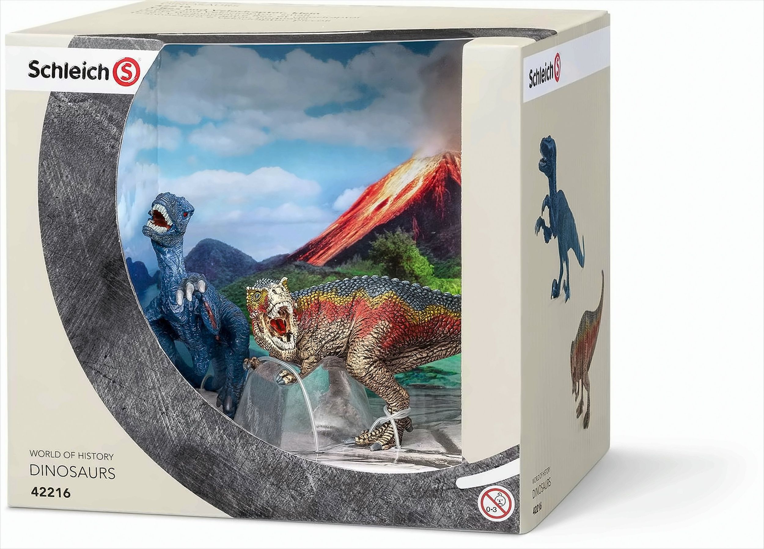 Schleich 42216 - Spielzeugfigur - T-Rex und Velociraptor, klein