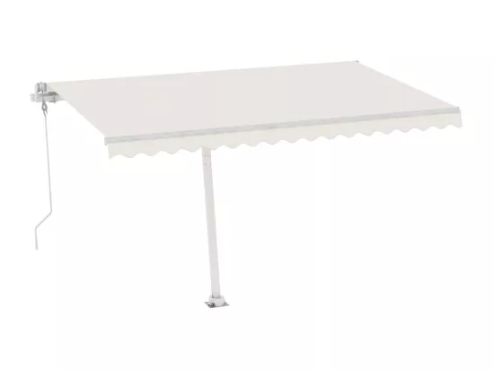 Auvent automatique sur pied 450x350 cm Crème