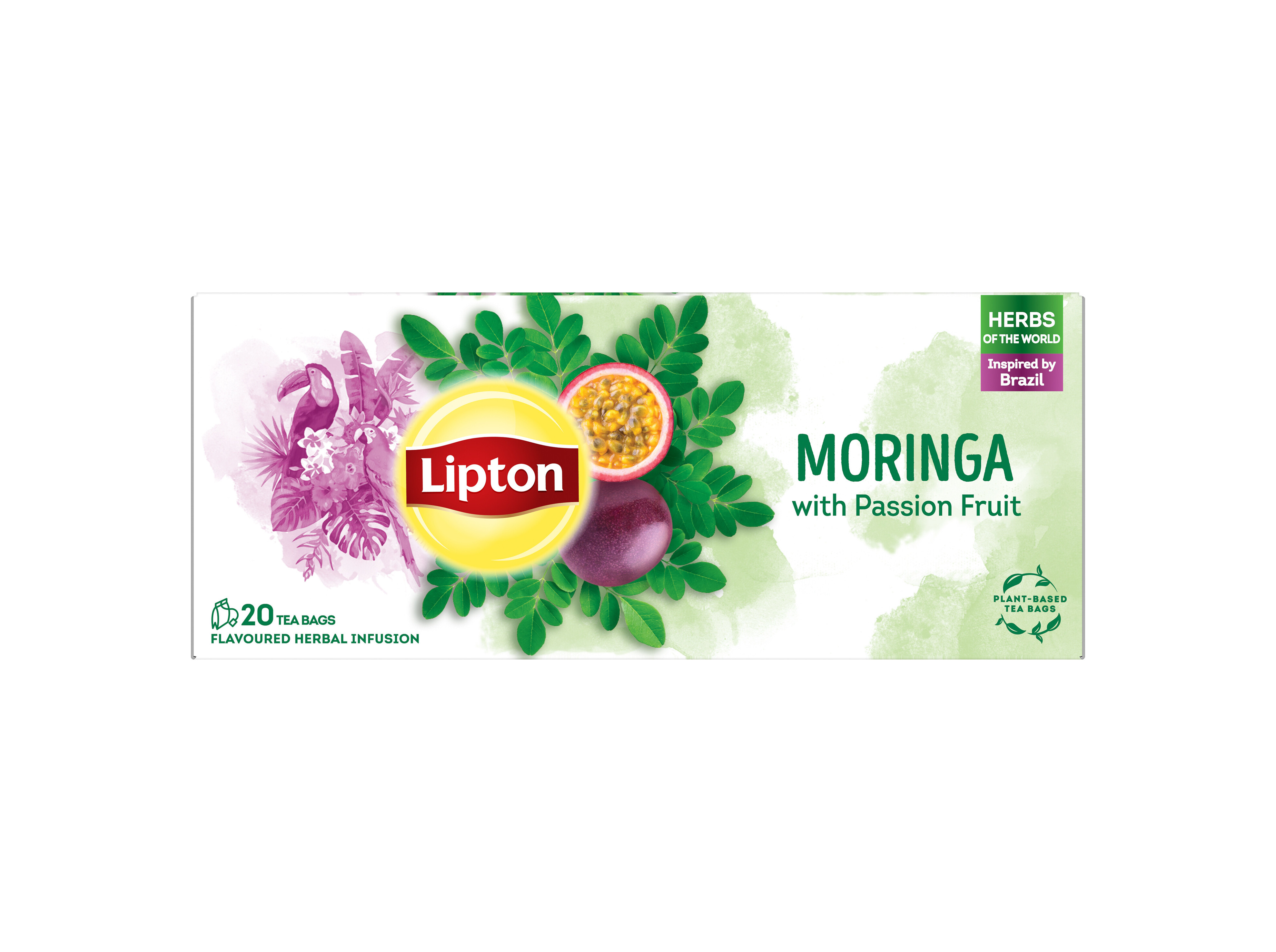 INFUSÃO LIPTON MORINGA E MARACUJÁ 20 SAQ