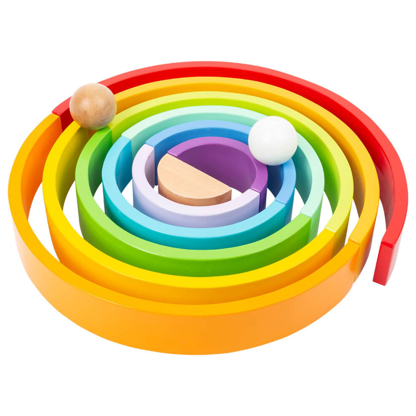 Small Foot-Houten Bouwblokken Regenboog XL, 14dlg.