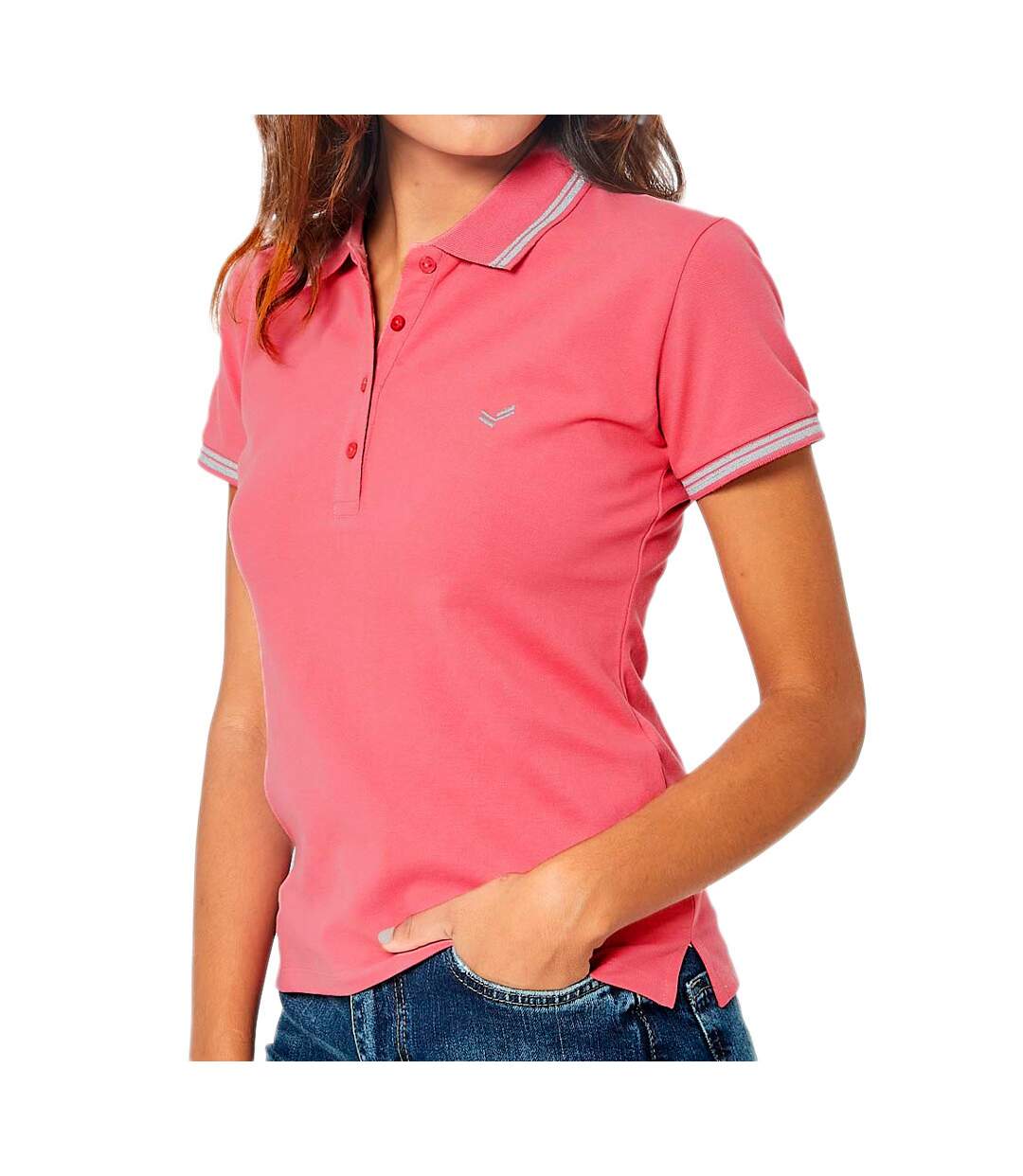 Polo Rose Femme Kaporal Courtes