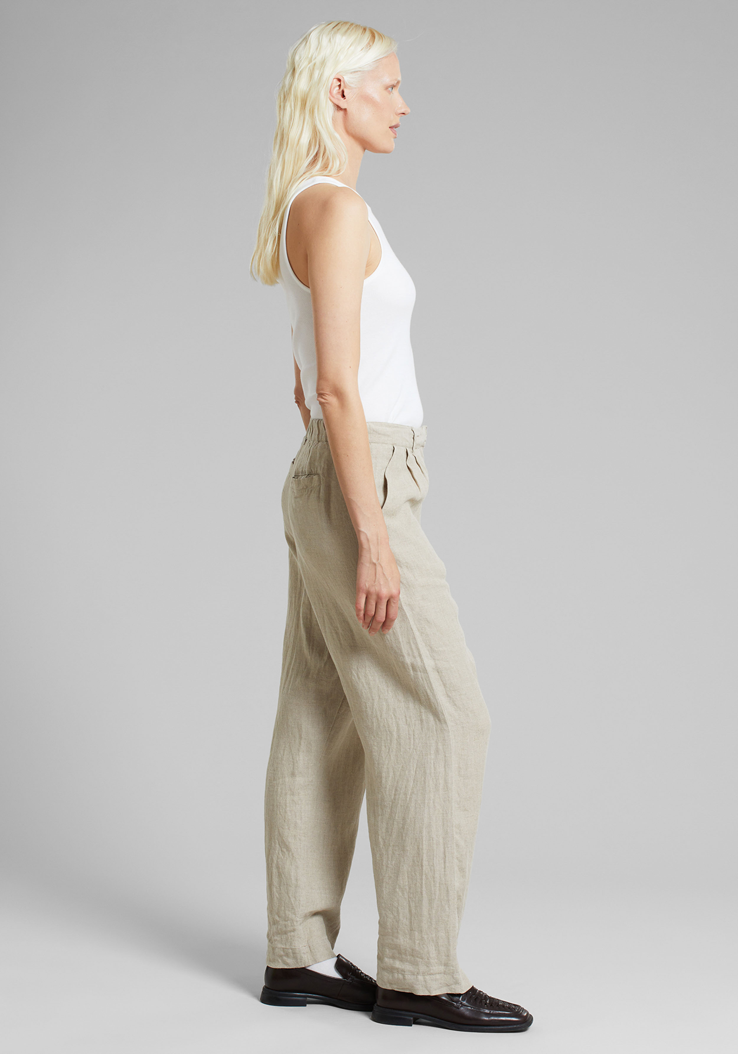 Dedicated Leinenhose Vickleby Ecru