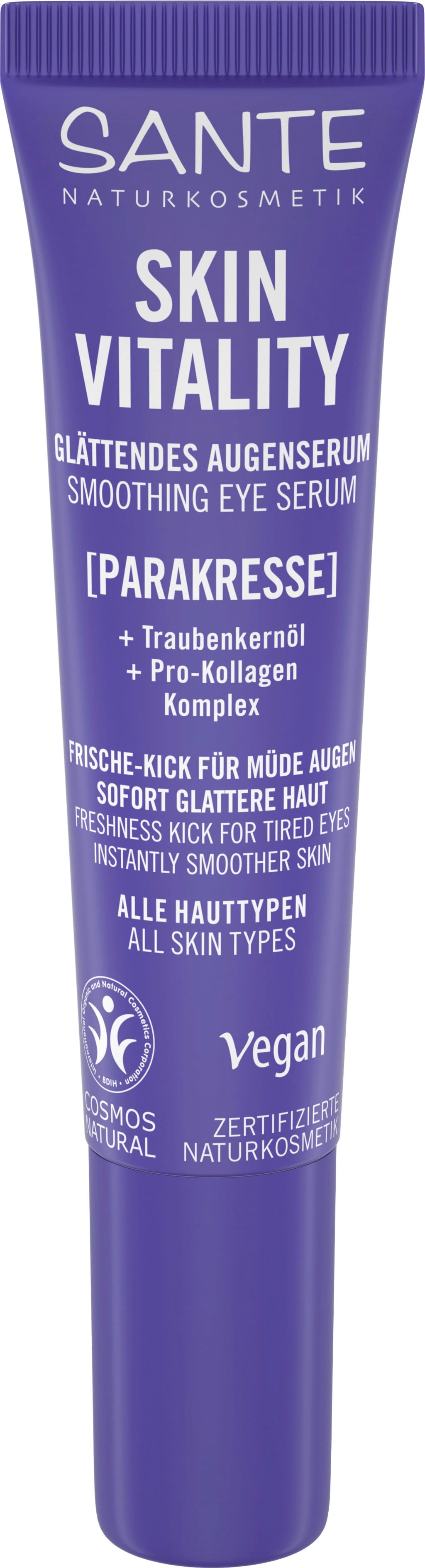 Santé naturally.  Skin Vitality Glättendes Augenserum, 15 ml