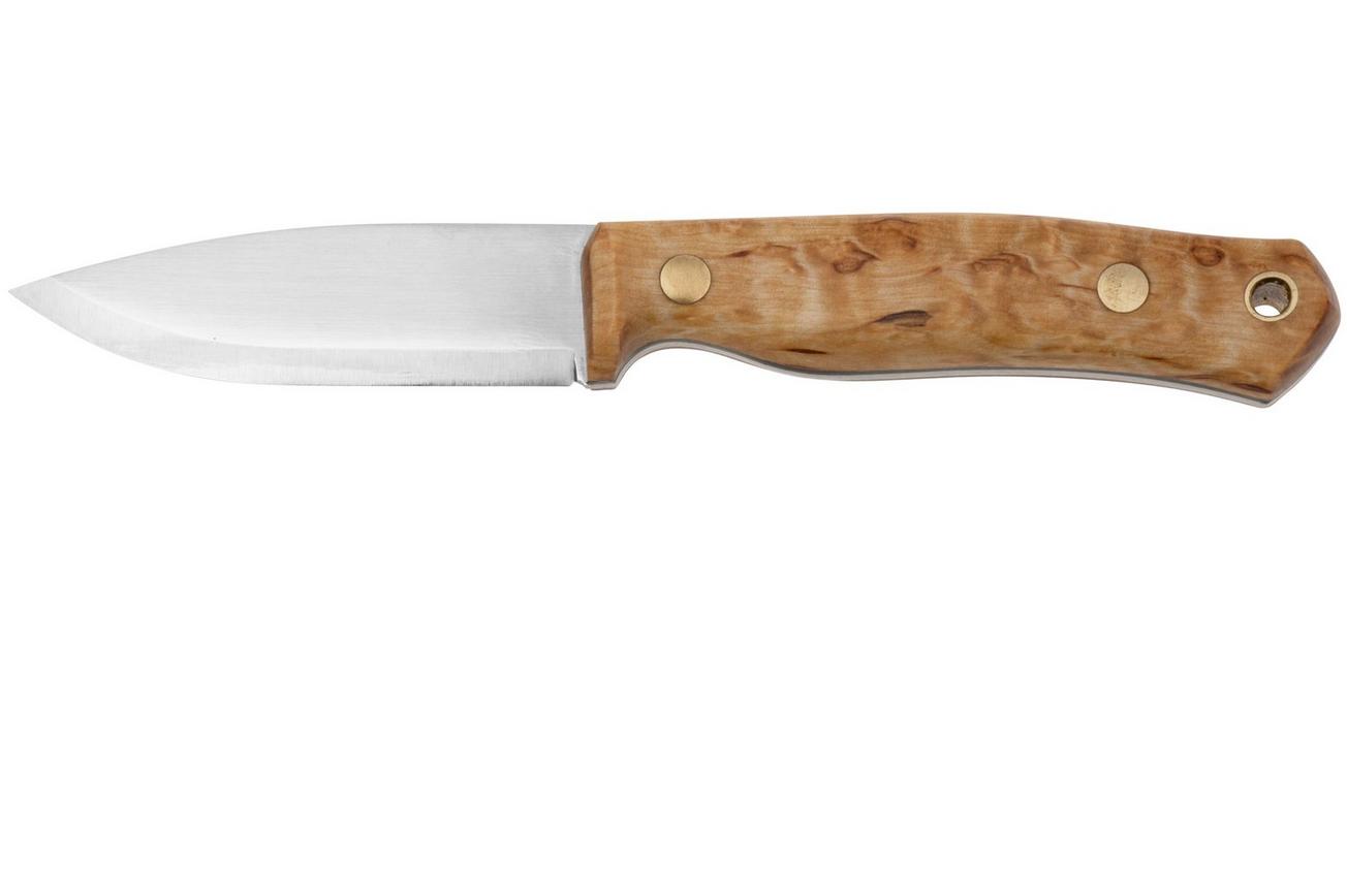 Casström No. 8 SFK 12828 Curly Birch met Firesteel, bushcraftmes