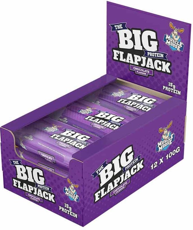 Moose Big Protein Flapjack 12x 100g Chocolate