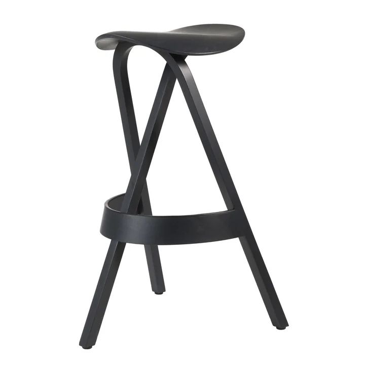 Thonet - 404 H Barhocker, Eiche schwarz gebeizt (TP 29)