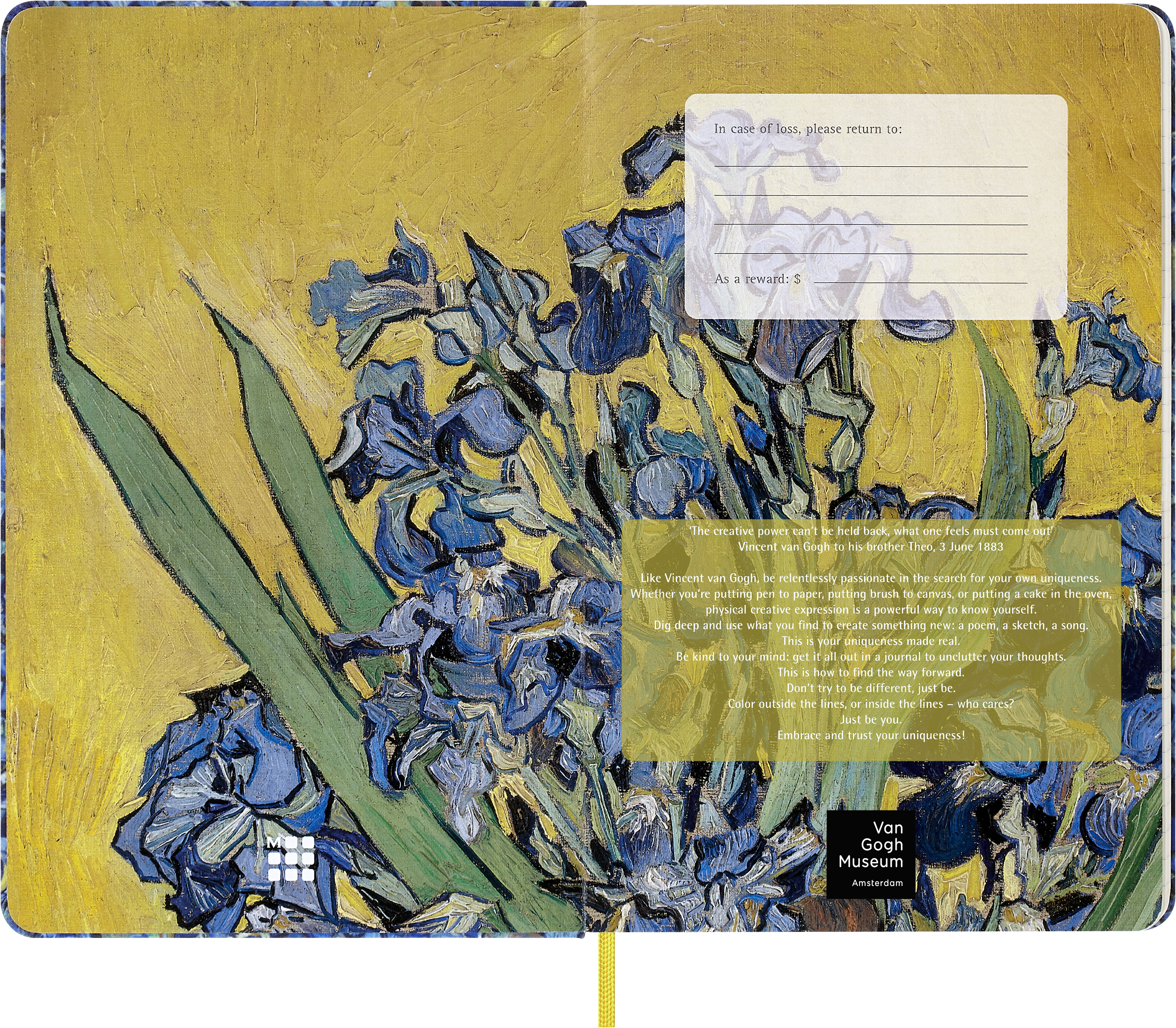 Van Gogh Museum Limited Edition Notebook Hard cover, Large, ruled