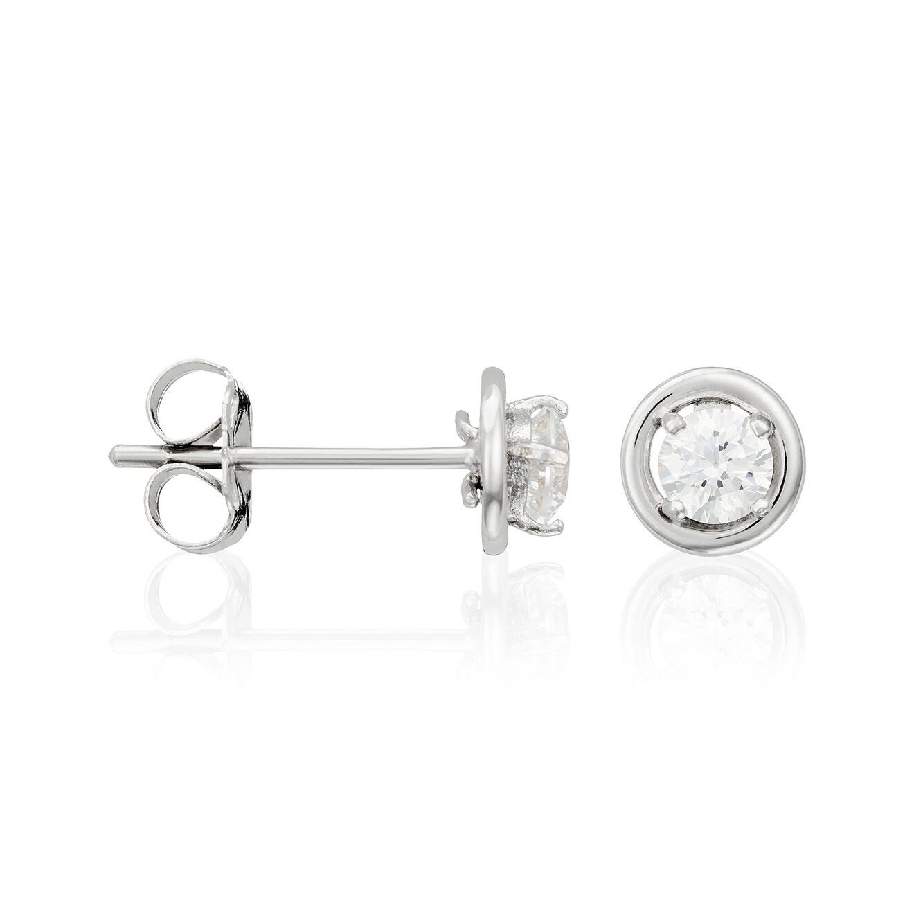 Instant d'Or Boucles d'oreilles Precious or blanc