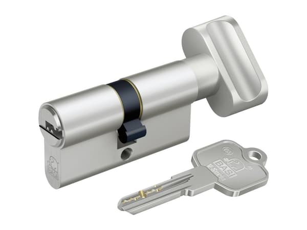 BASI V55 - K30/35 mm KA, Europrofilsylinder, Nickel, 5 stykker, 1 stykker, 388 g, 1,7 cm