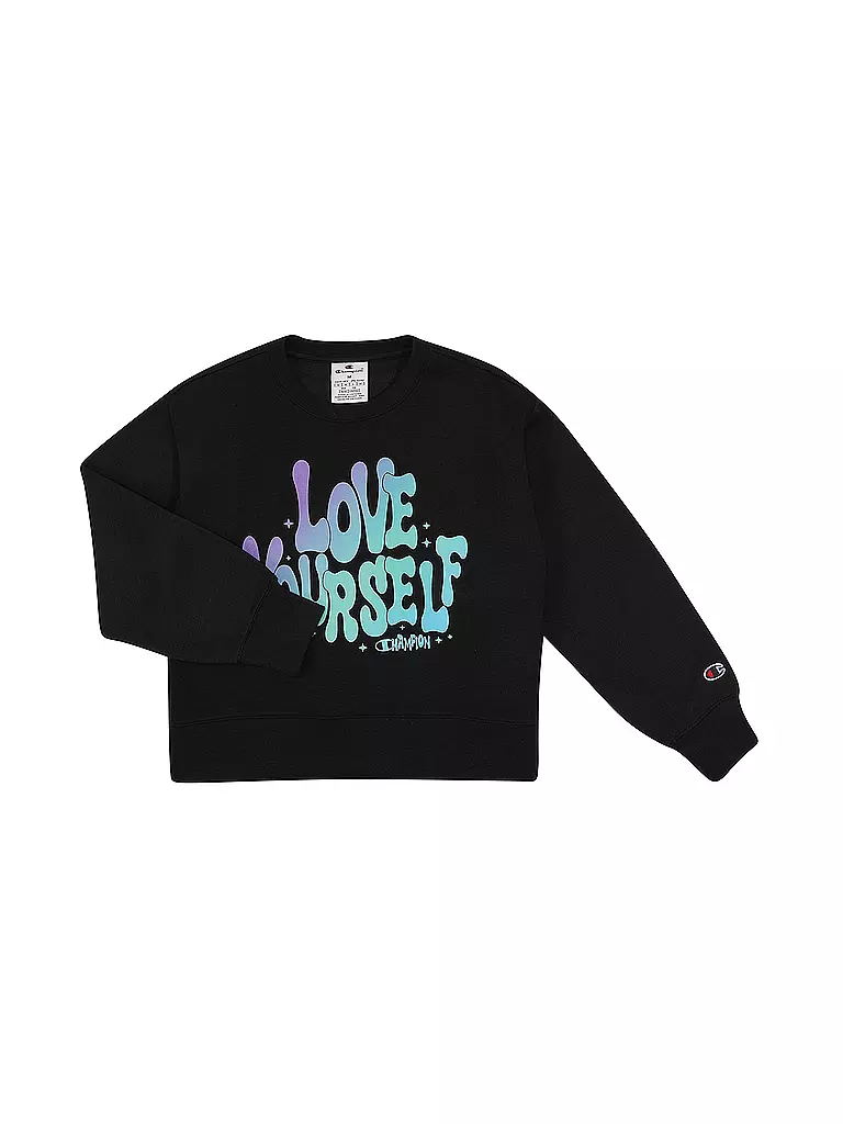 CHAMPION Mädchen Sweater und Jogginghose schwarz