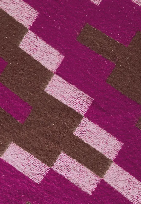 Bouclé Jacquard Tuch - magenta pink