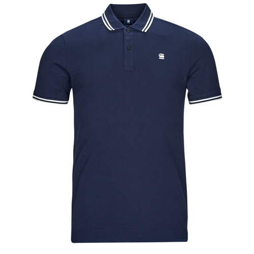 G-Star Raw - DUNDA SLIM STRIPE POLO SS - Bleu