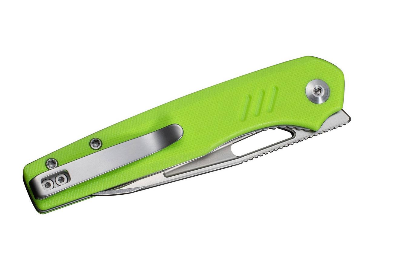 Civivi Guile C24062B-2 Satin 14C28N, Fluorescent Green G10, zakmes, Shawn Ashmore design