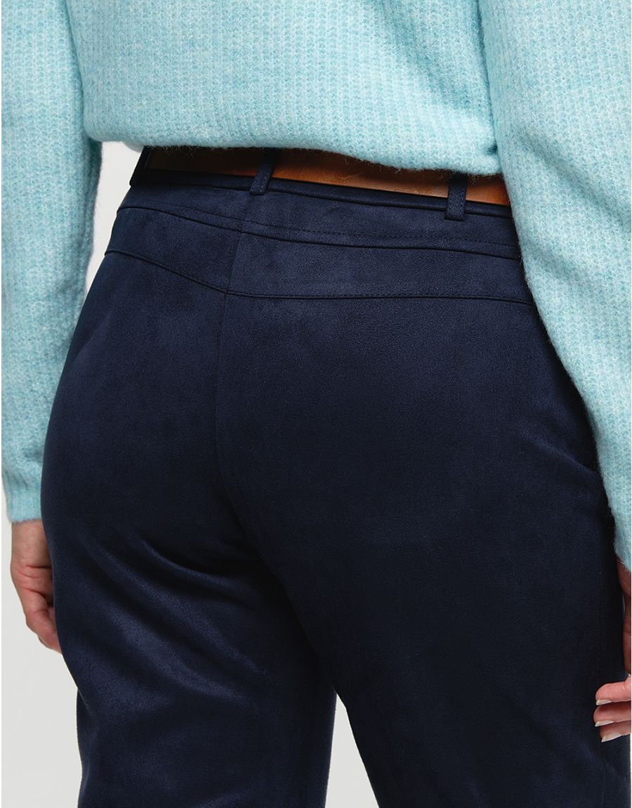 Jegging suédine bleu