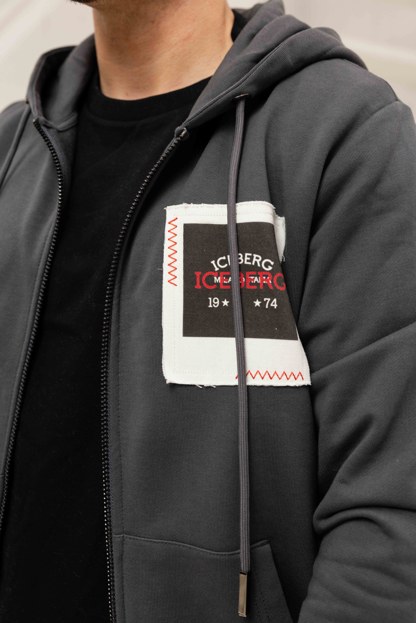 Iceberg 5C Felpa E020 Vest Heren Grijs
