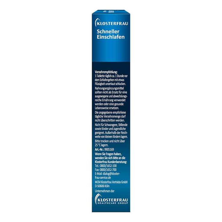 Klosterfrau Schneller Einschlafen Tabletten, 30 St