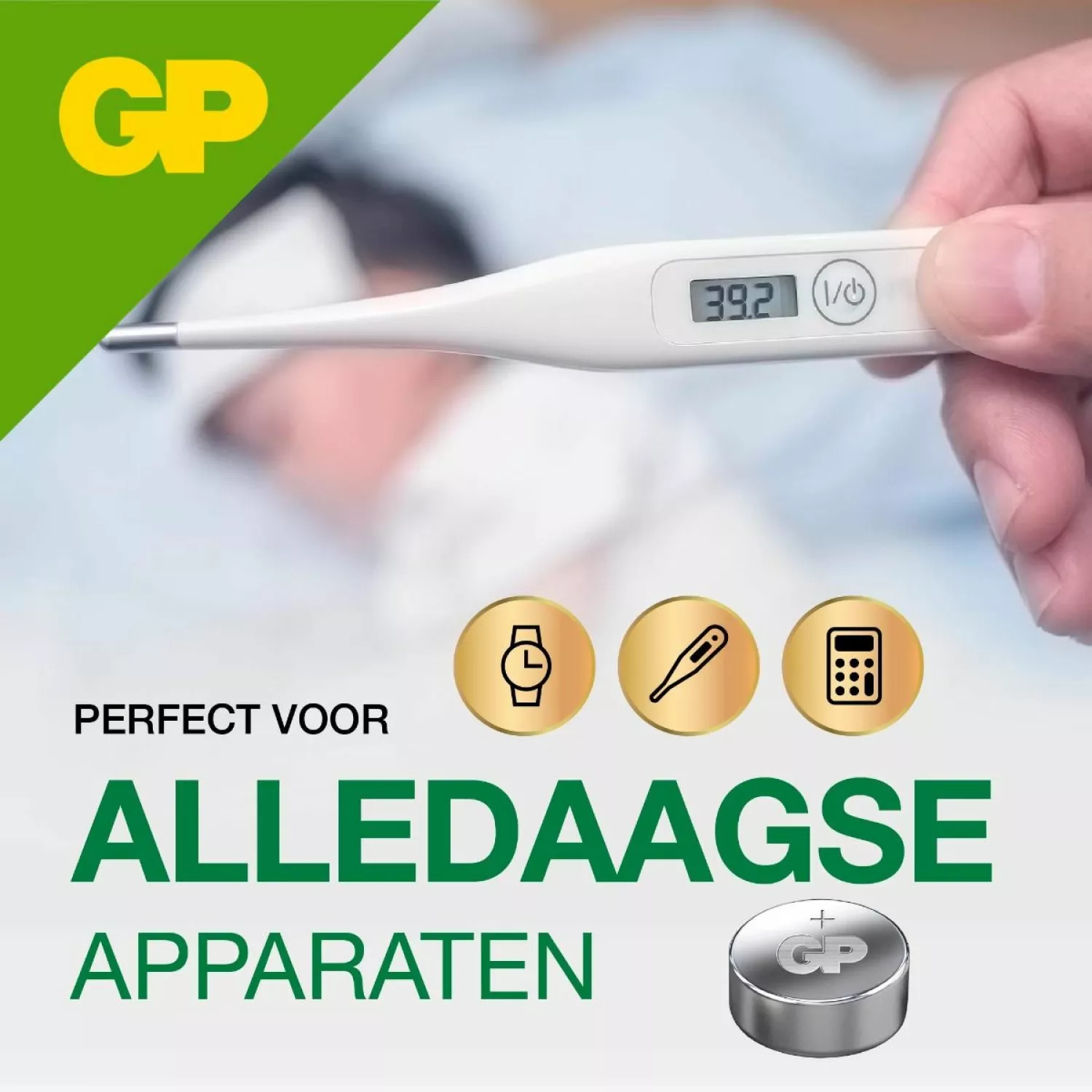 GP Alkaline Knoopcel 1,5V 5 stuks - 76A - GP76ASTD597C5
