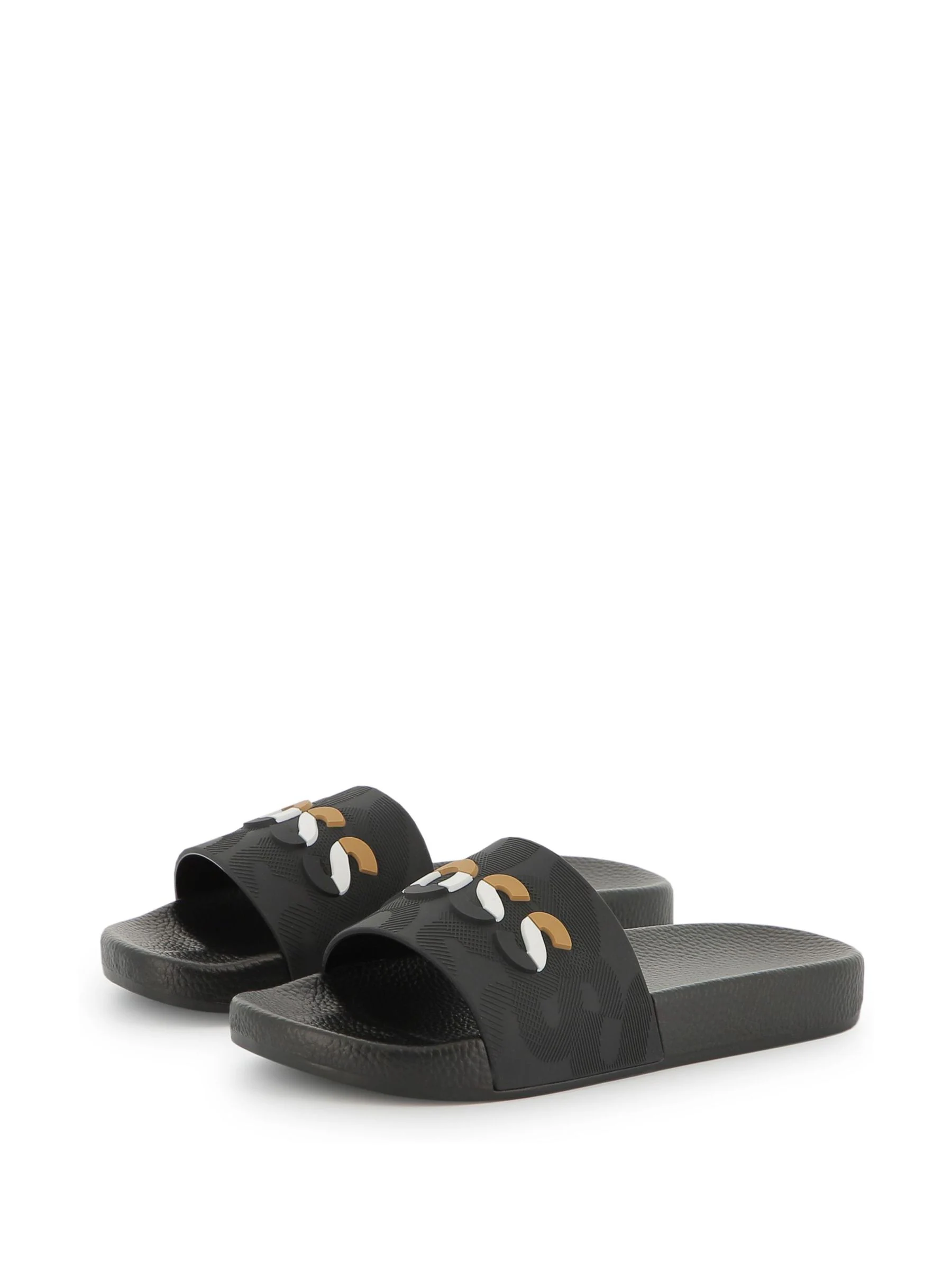 BOSS Logo Slippers met klittenbandsluiting