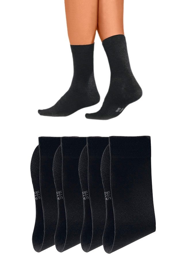 H.I.S Basicsocken Packung, 4 Paar tlg. mit hohem Baumwollanteil