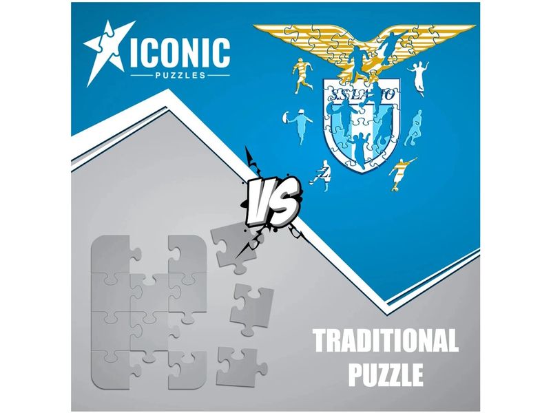 Iconic Puzzle SS Lazio – Logo Offizielles Holzpuzzle, Grösse M