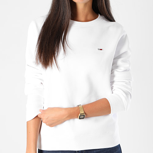 Sweat Crewneck Femme Regular Fleece 9227 Blanc