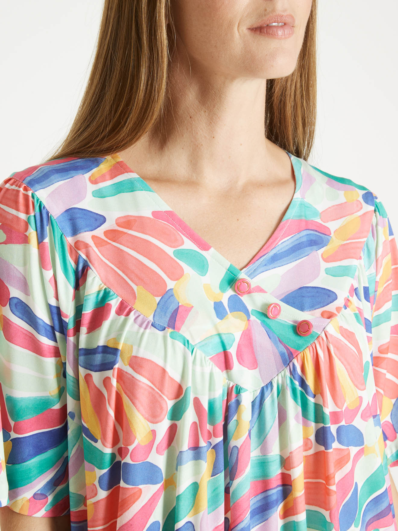 Robe en maille fluide.