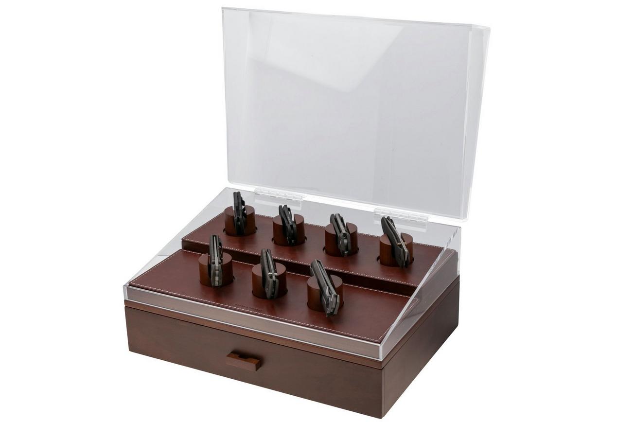 Holme & Hadfield Armory Pro Knife Display Case ARP-WT-794-1 Walnut, zakmessen display voor 30 stuks