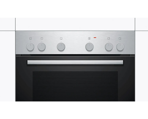 Bosch ovenset met glaskeramische kookplaat en roestvrijstalen frame HND211AR62, bruikbaar volume 71 l