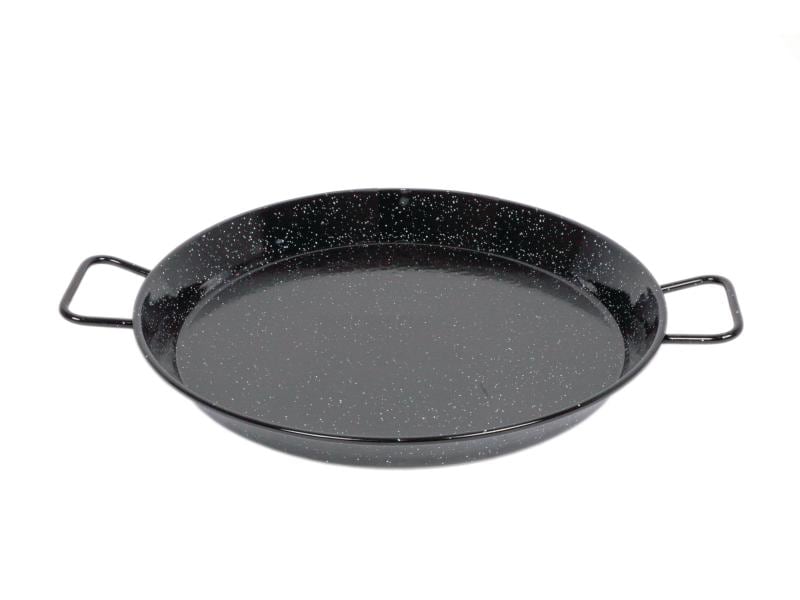 Garcima Grillpfanne PAELLERO Ø 46 cm halbtief Grillpfanne aus emailliertem Stahl