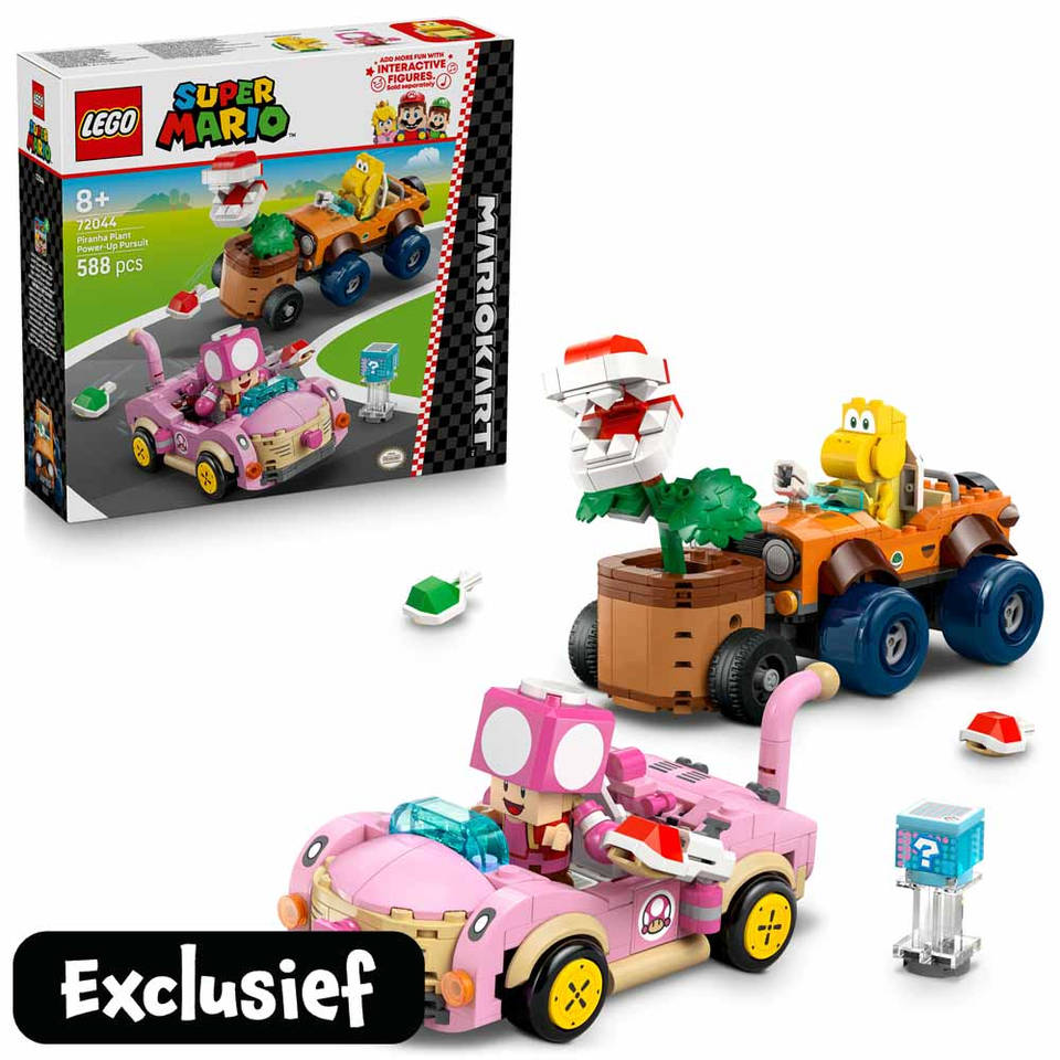 LEGO Super Mario Mario Kart: achtervolging met de Piranha Plant 72044