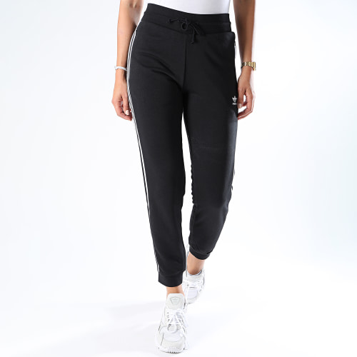 Pantalon Jogging Slim Femme A Bandes GD2255 Noir