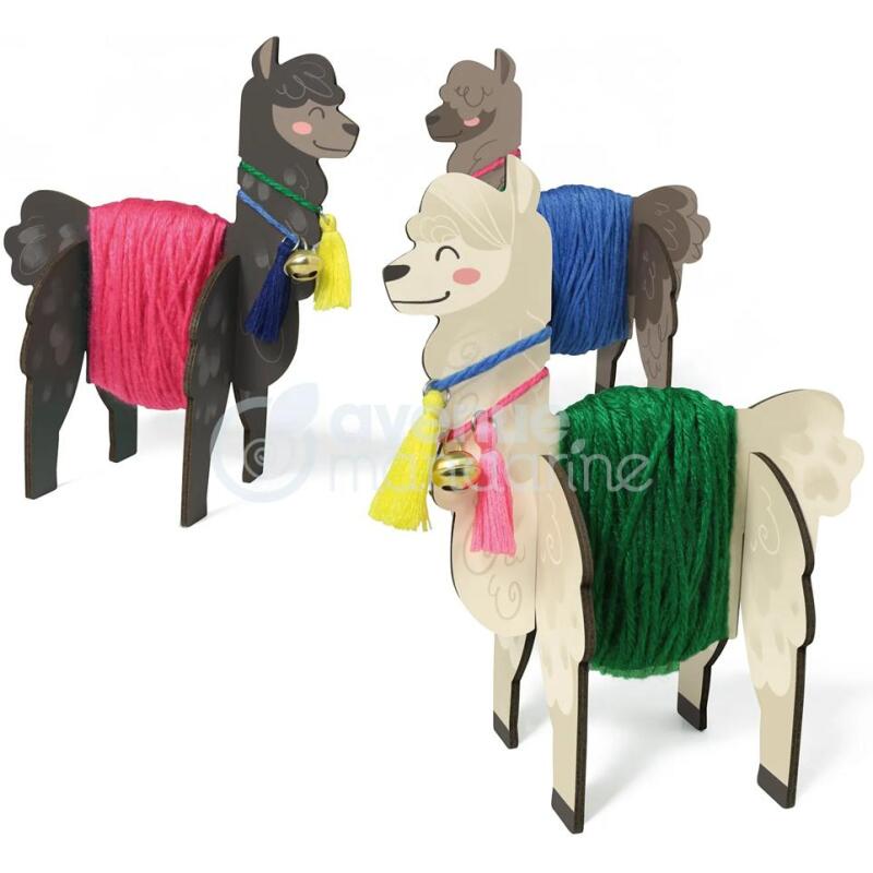 Boîte créative, Lamas en laine - Multicolore