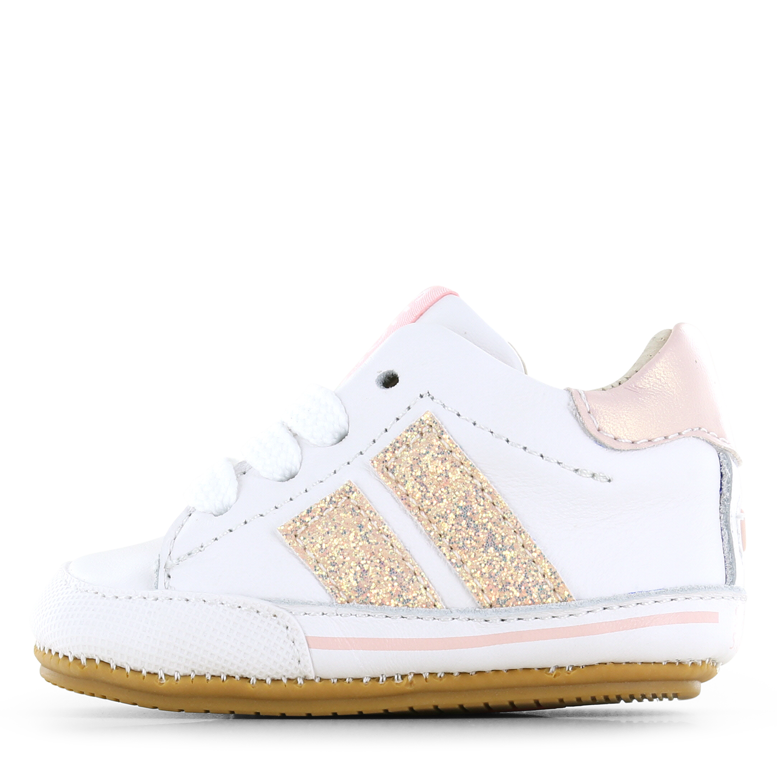 Shoesme wit-roze BABY-PROOF® schoentje Leer | Meisjes schoenen