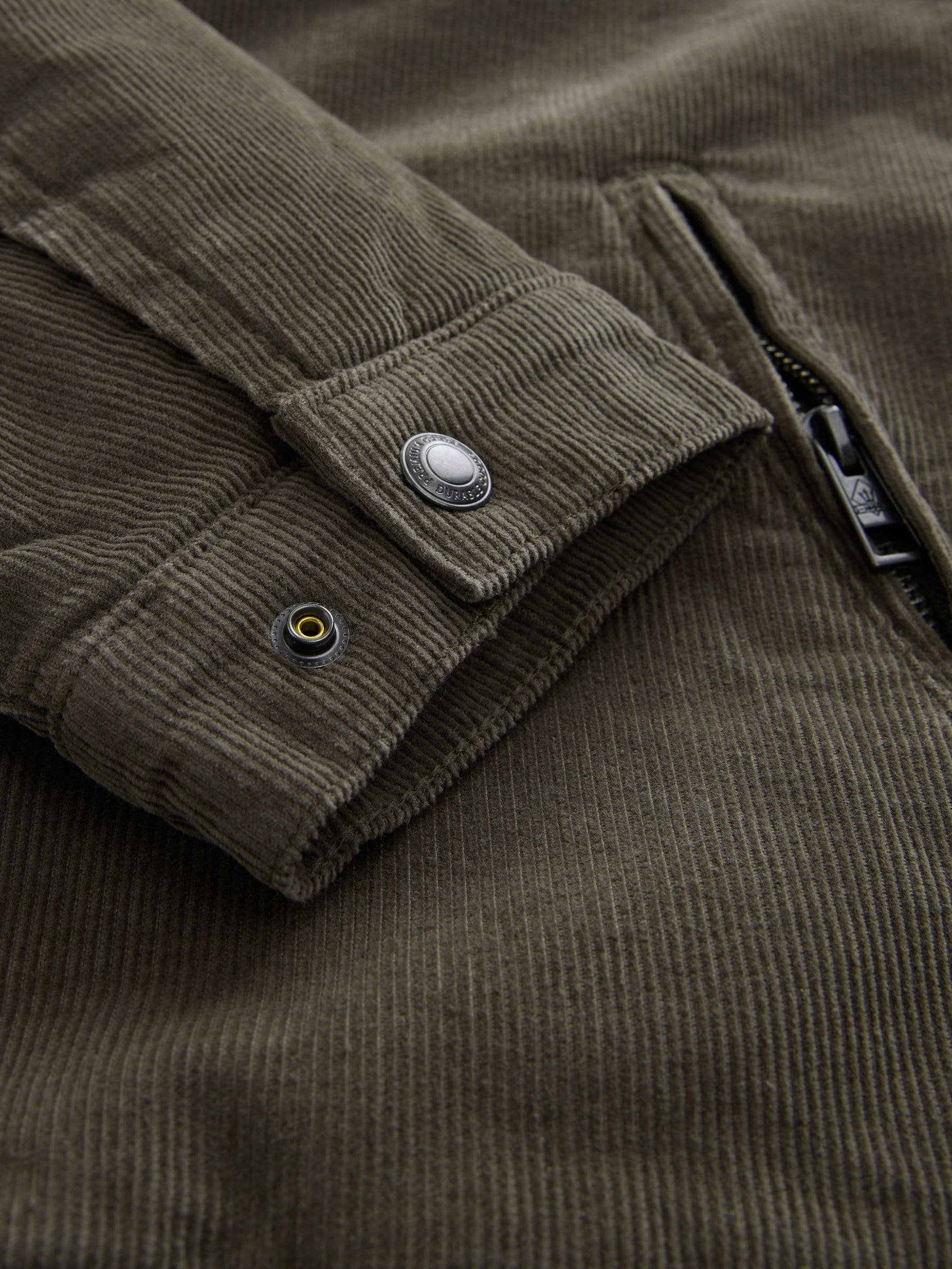 Paddenstoelbruin - Corduroy Borg Lined Jacket