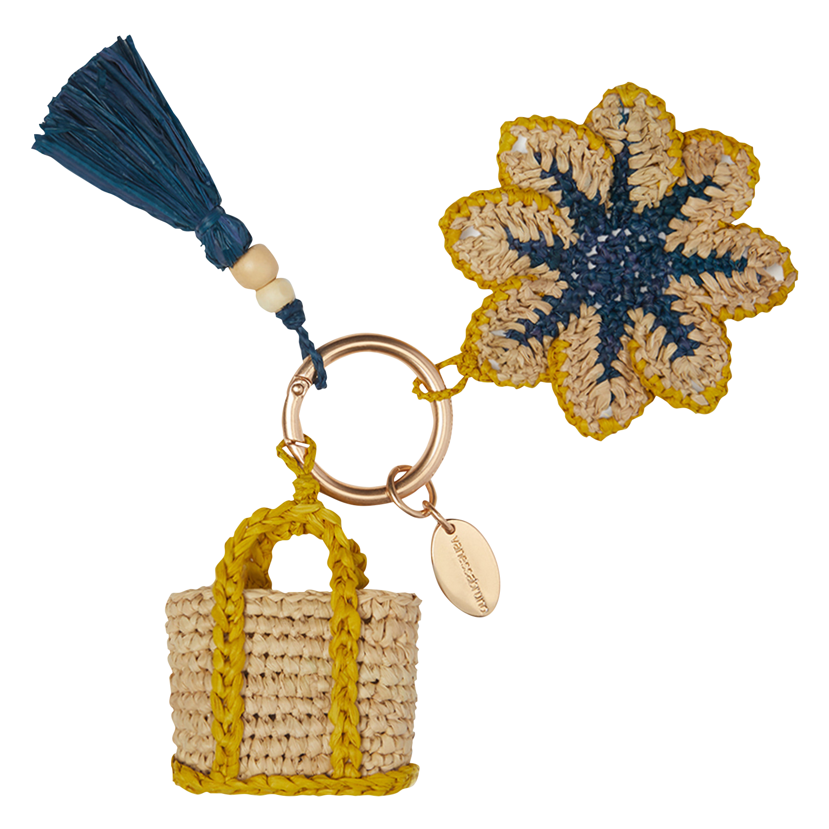 MAGNOLIA - Porte-clés en raphia| Multicolore