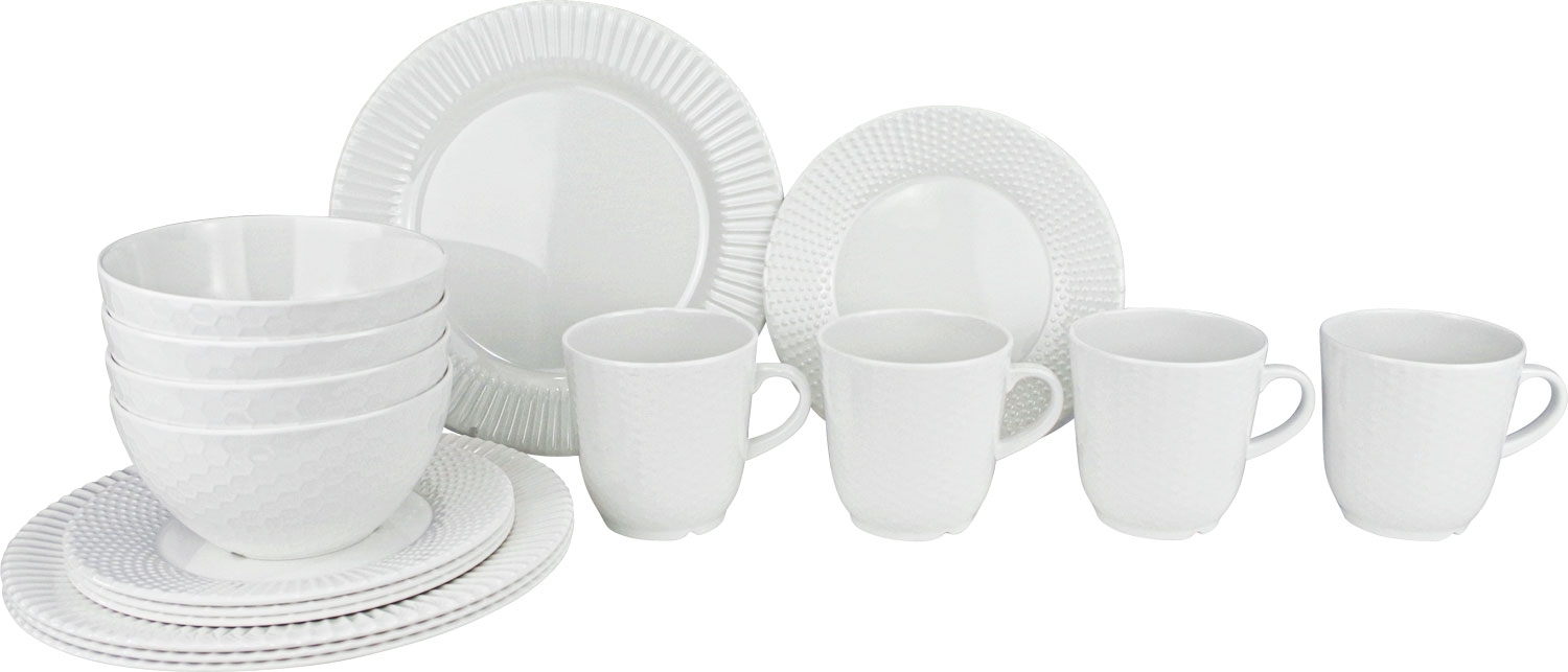 Gimex Royal Geschirr-Set 16-tlg. edelweiss  für 4 Personen