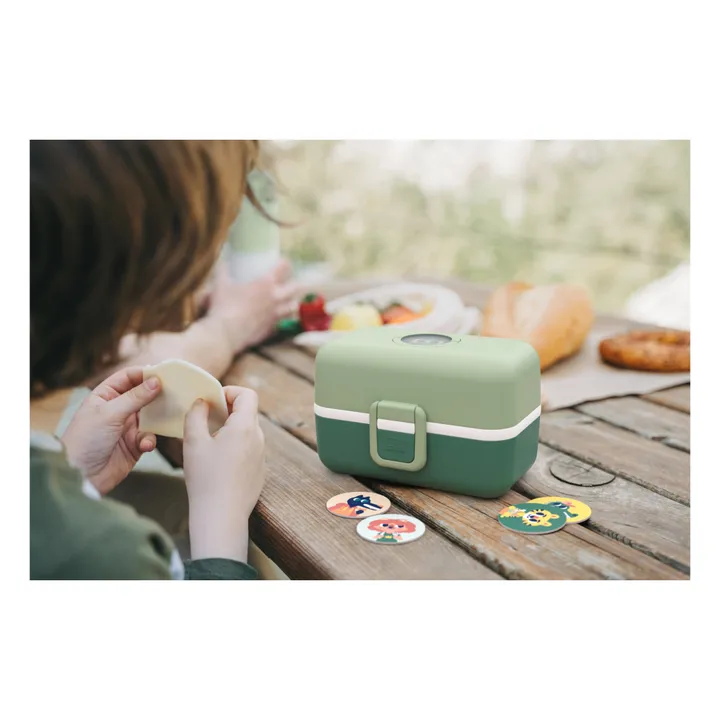 Monbento Bento enfant modulable 3 compartiments MB Tresor | Vert
