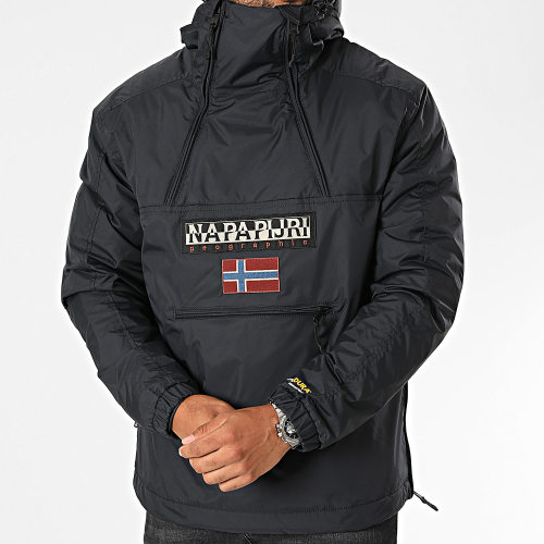 Veste Capuche Col Zippé A4GS5 Noir