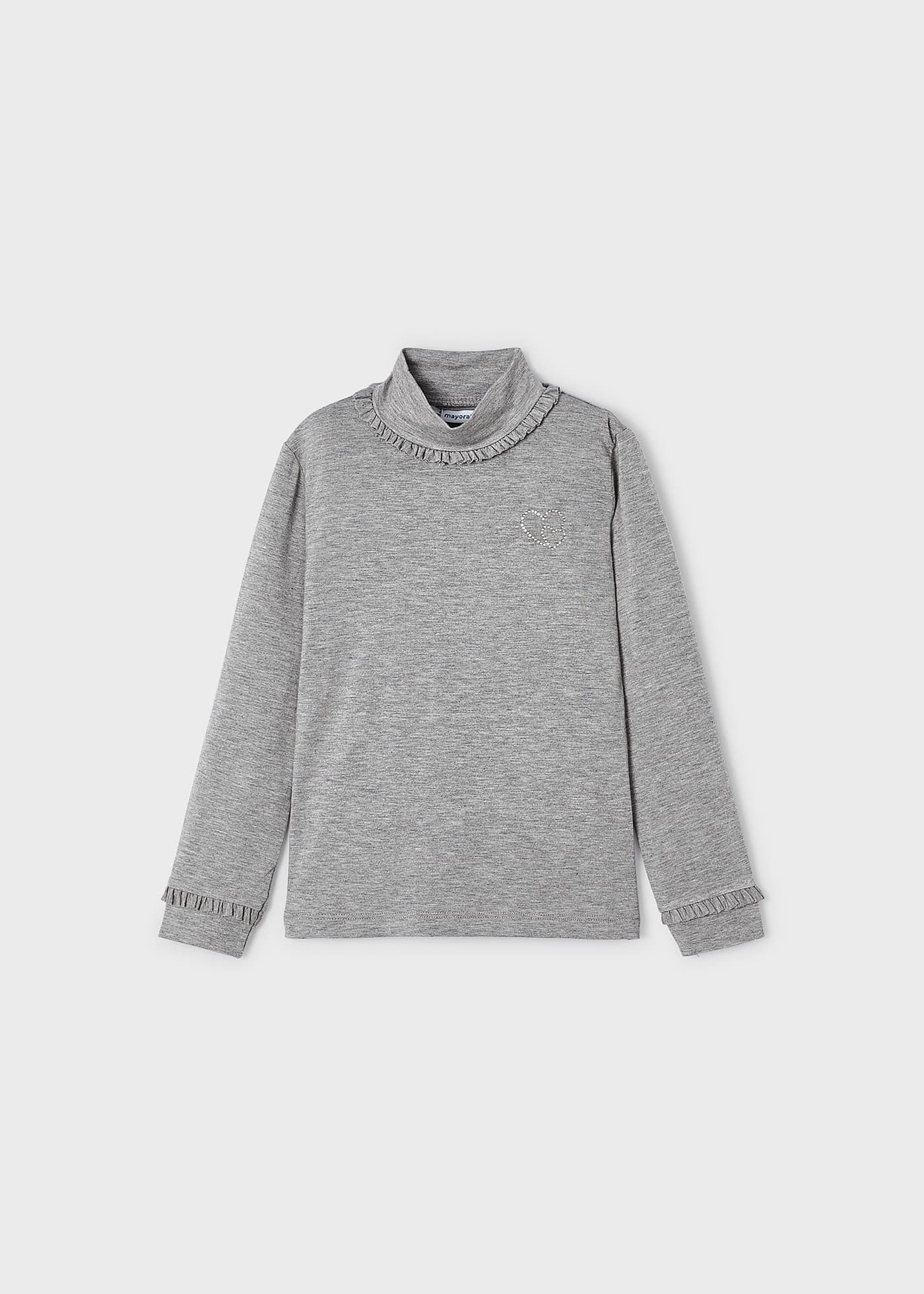 Camiseta feminina com estampa de meio cisne