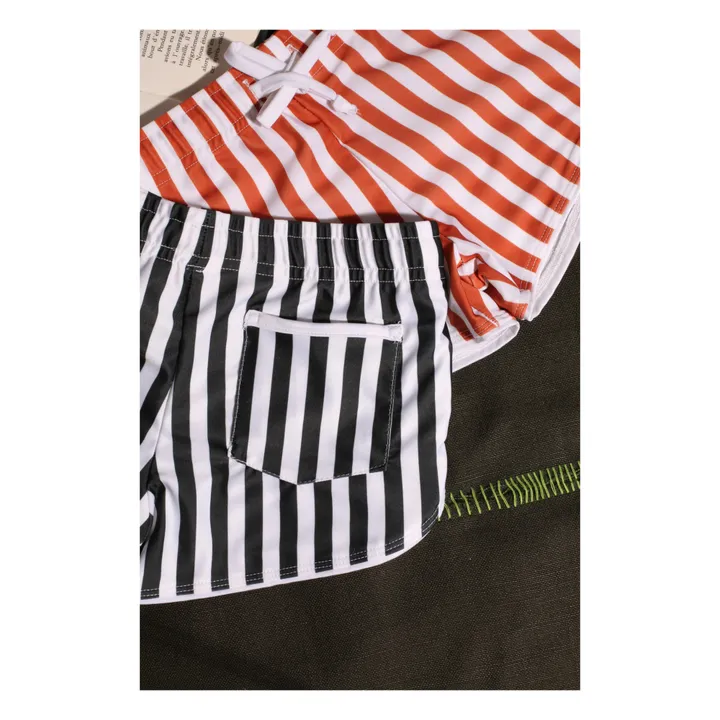 Juillet Juillet Short de Bain Anti-UV Flamands Rayé | Noir
