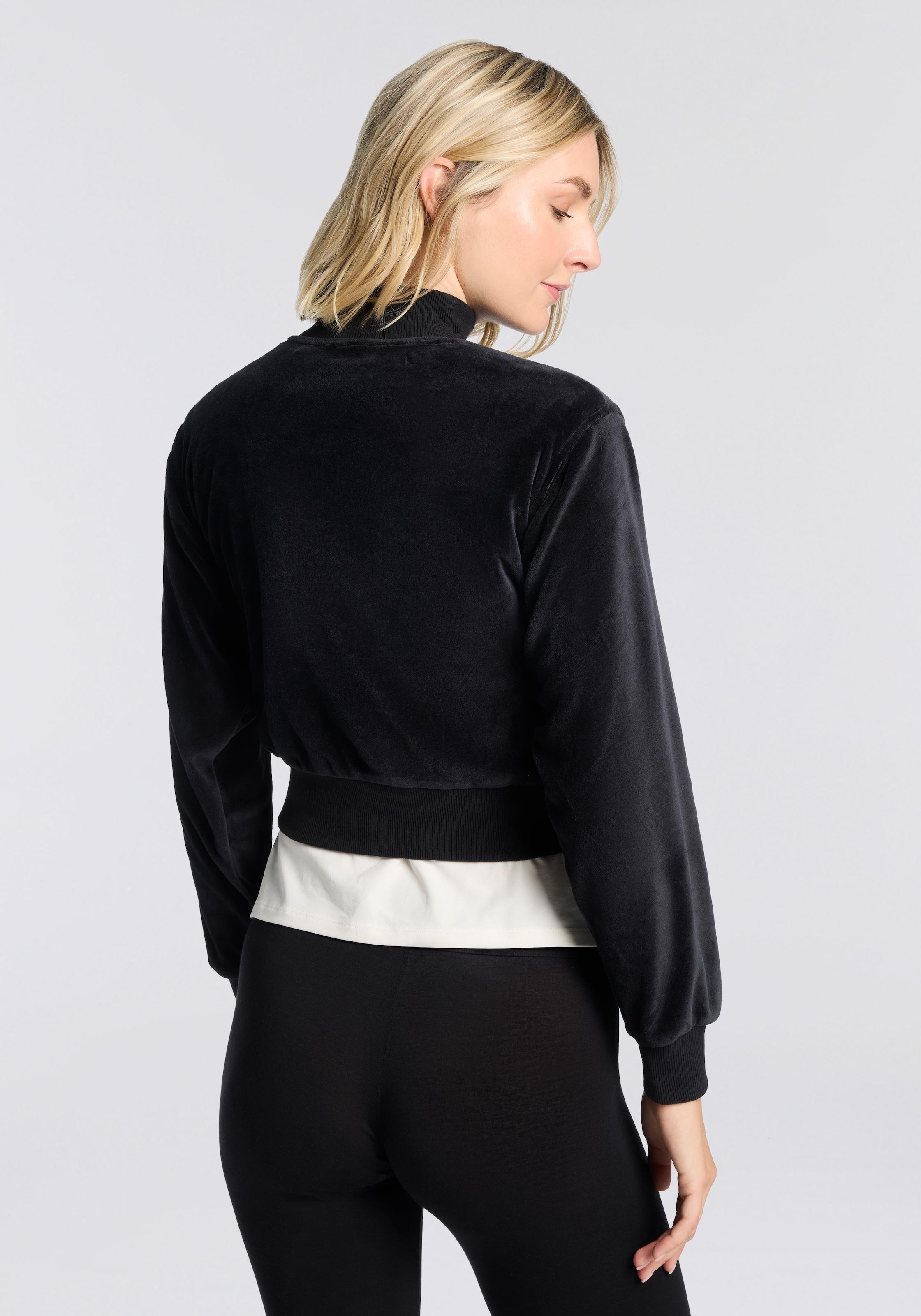 HUGO Underwear Sweatjacke »VELVET«, mit leichtem Glanz
