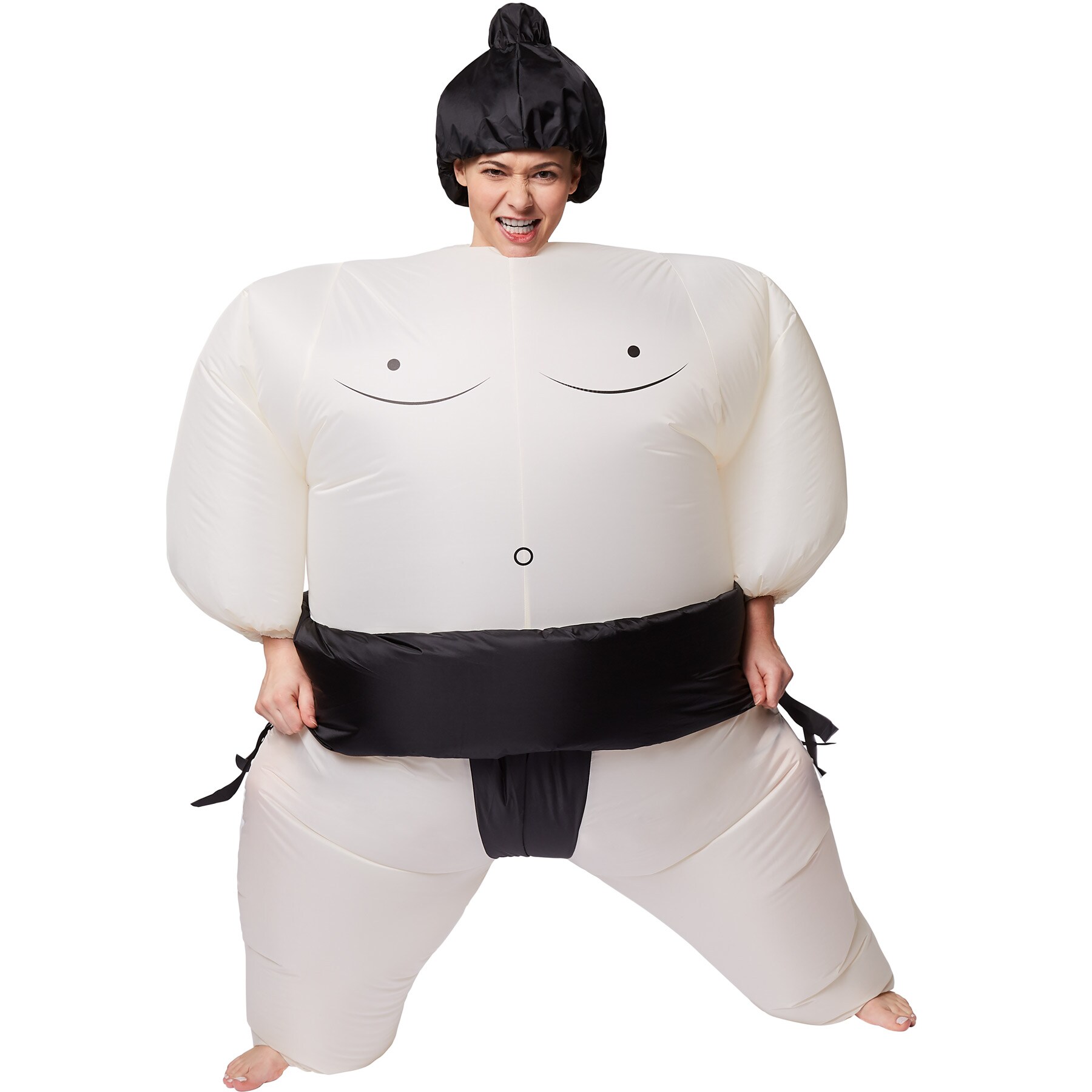 tectake® Selbstaufblasbares Kostüm Sumo-Ringer