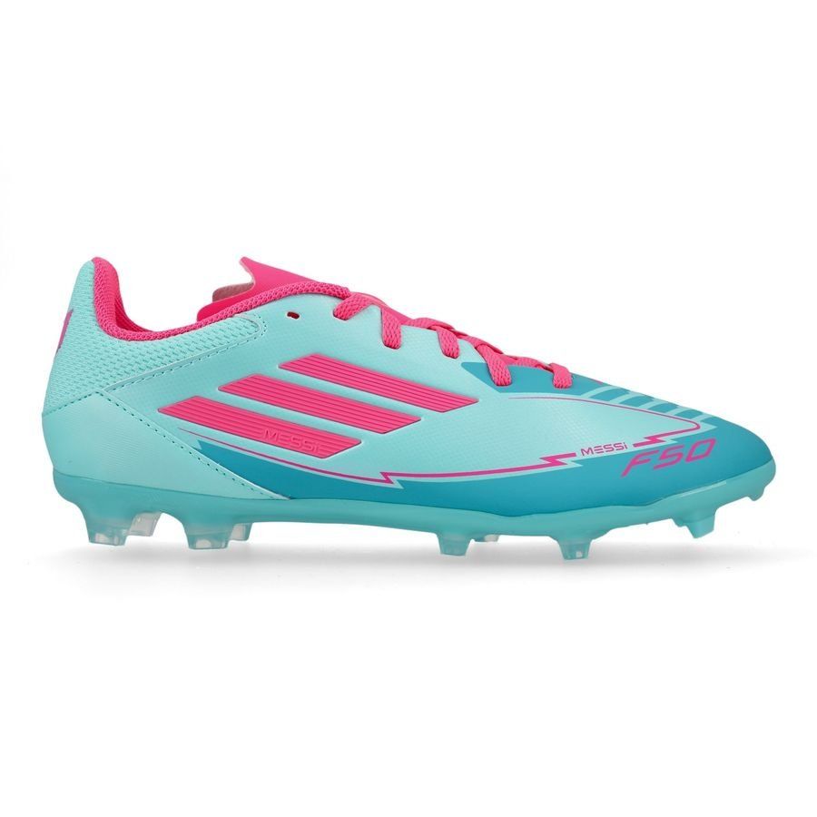 adidas F50 Messi League FG/AG La Vida Tropical - Flash Aqua/Lucid Pink/Lucid Cyan Enfant