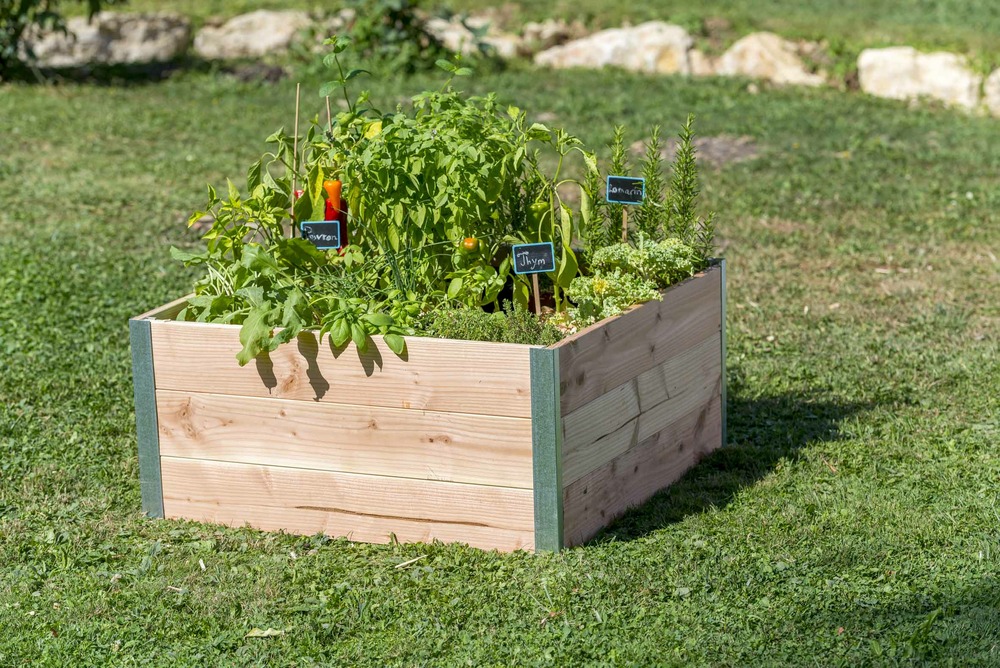 Bac Potager douglas design - l80 x l75x h36cm